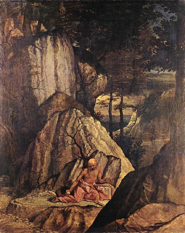 LOTTO, Lorenzo Penitent St Jerome sg France oil painting art